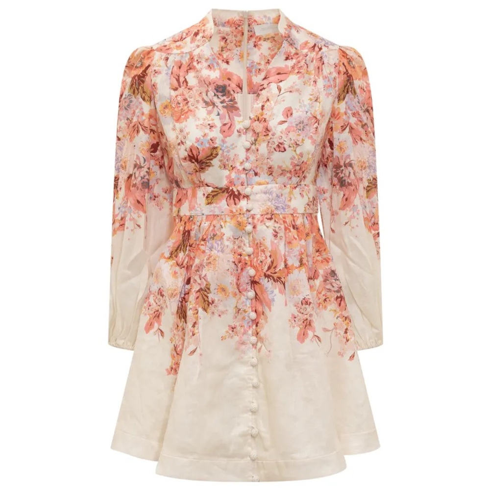 Zimmermann Devi Plunge Minidress